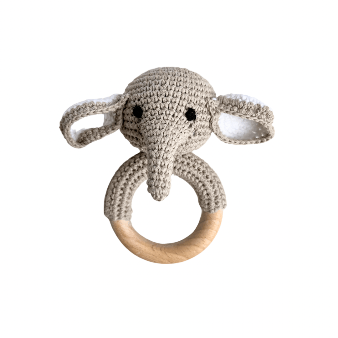 Lot De 2 Anneaux à Hochet En Peluche Pour Bébé - Jouets Sensoriels Avec Animaux - Éveil Et Motricité - Cadeau Naissance