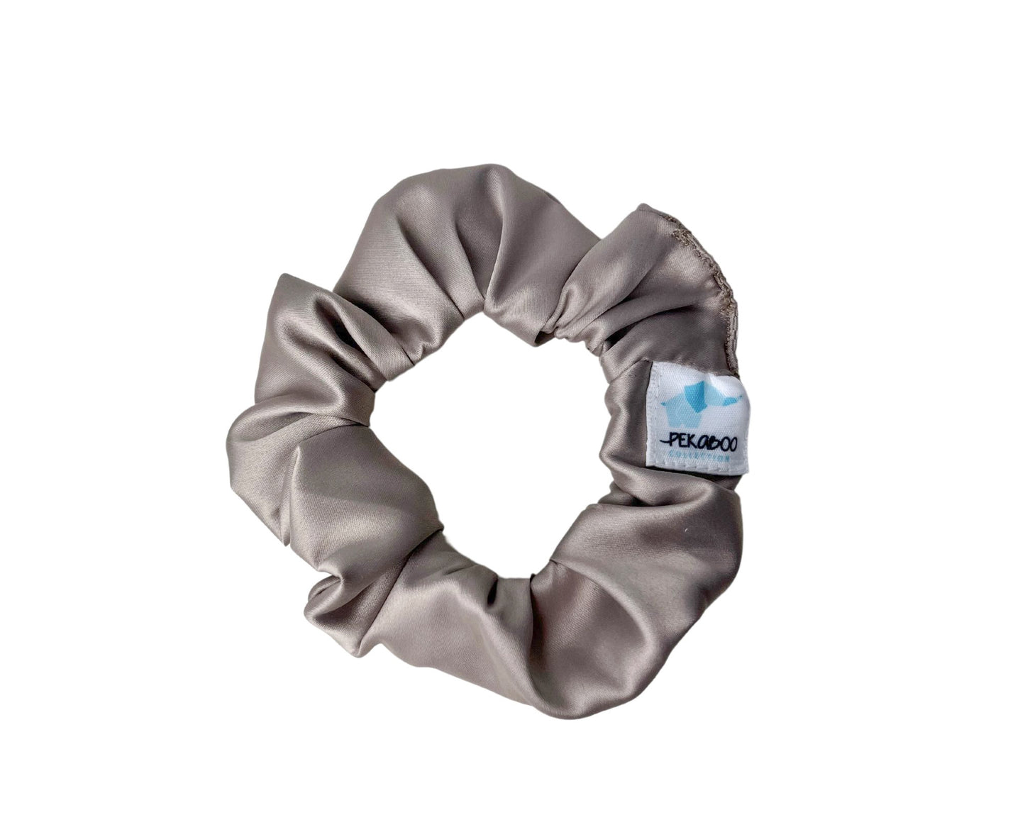 Chouchou élastique pour cheveux - Satin taupe