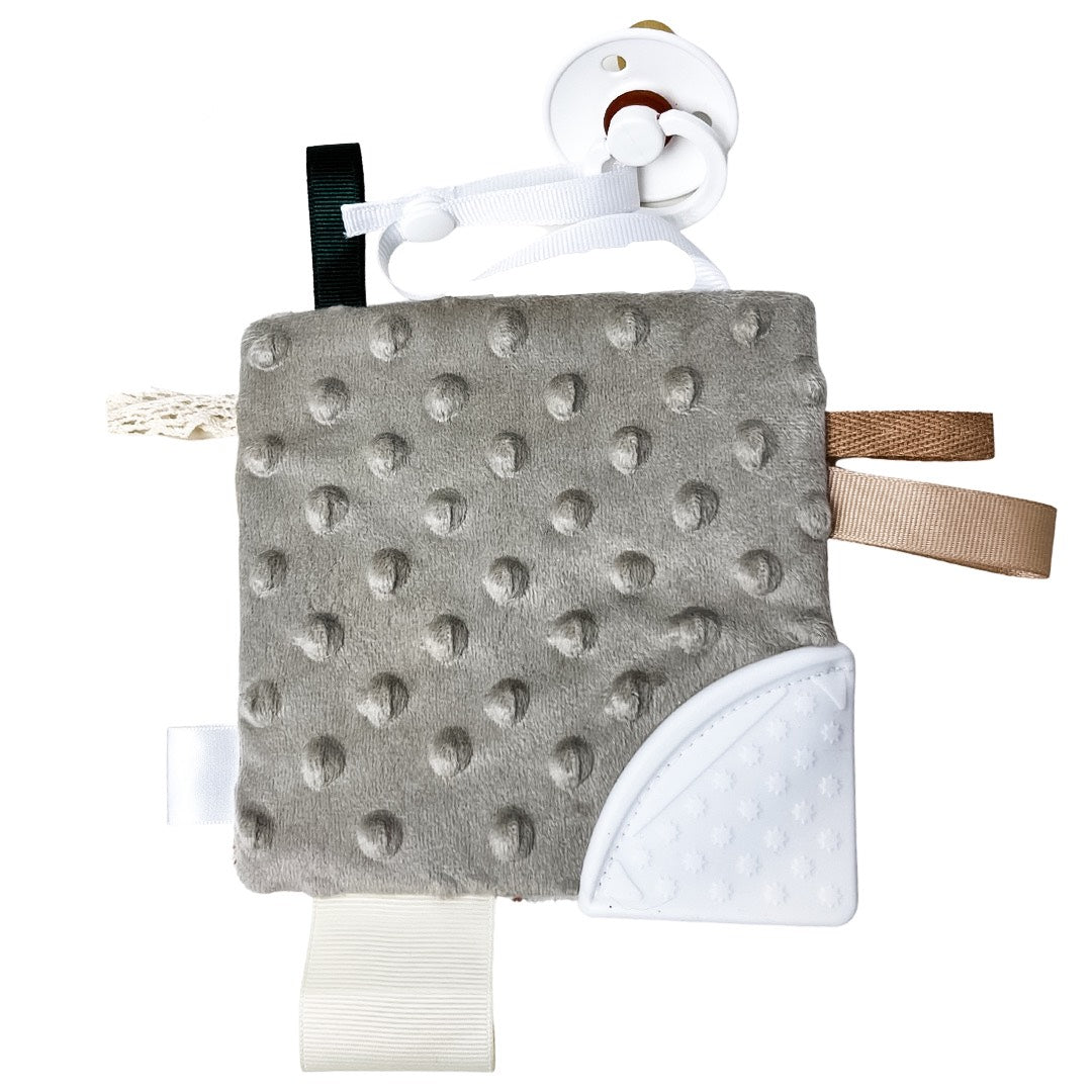 Jouet d'éveil dentition - Fleuri vintage beige