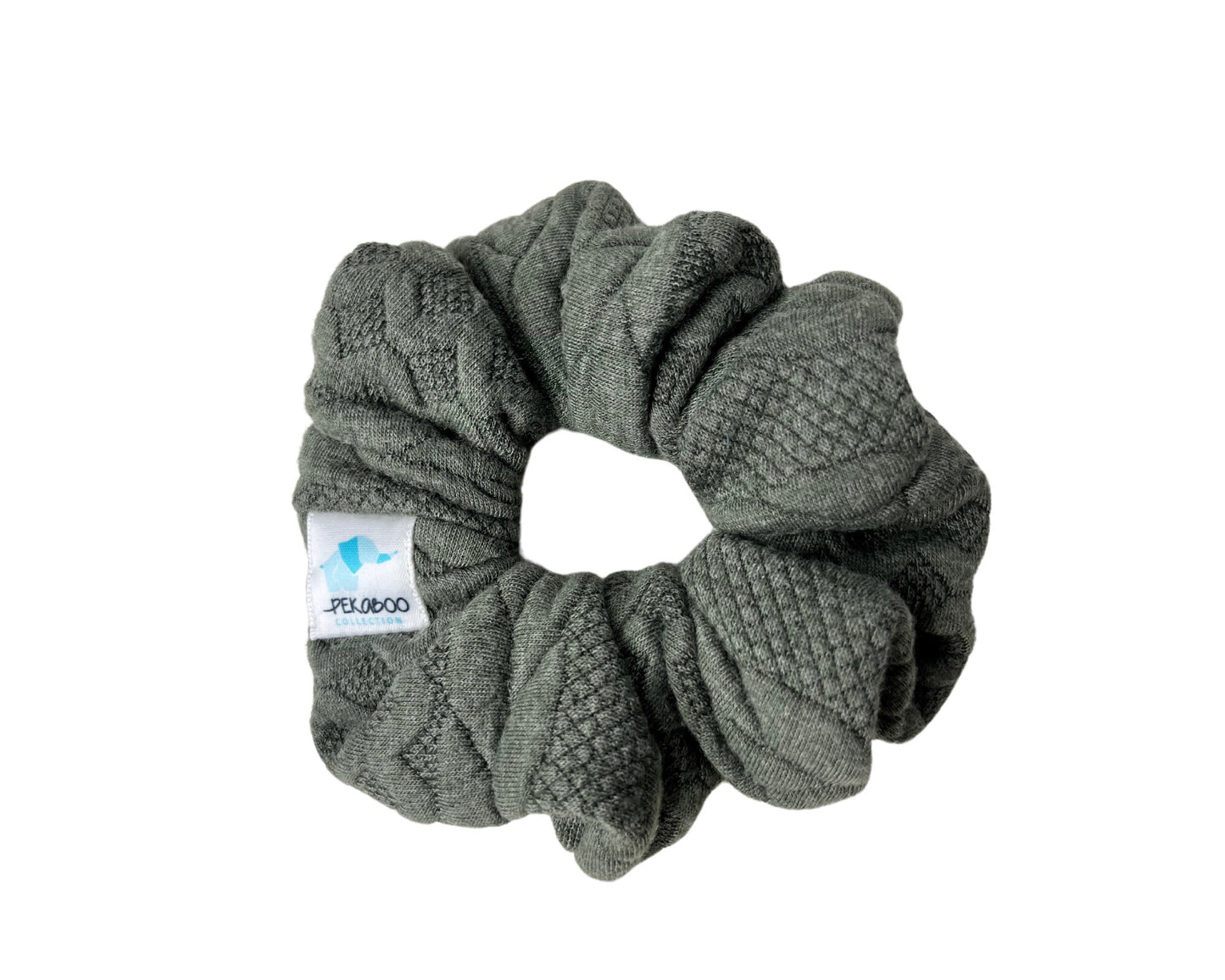 Chouchou élastique pour cheveux - Moelleux kaki