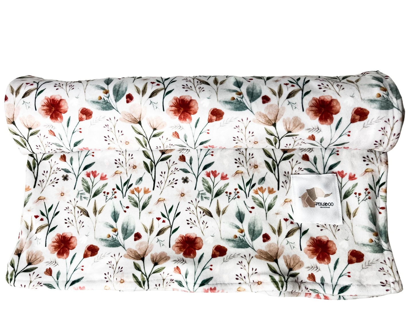 Couverture magiks - Fleuri vintage beige