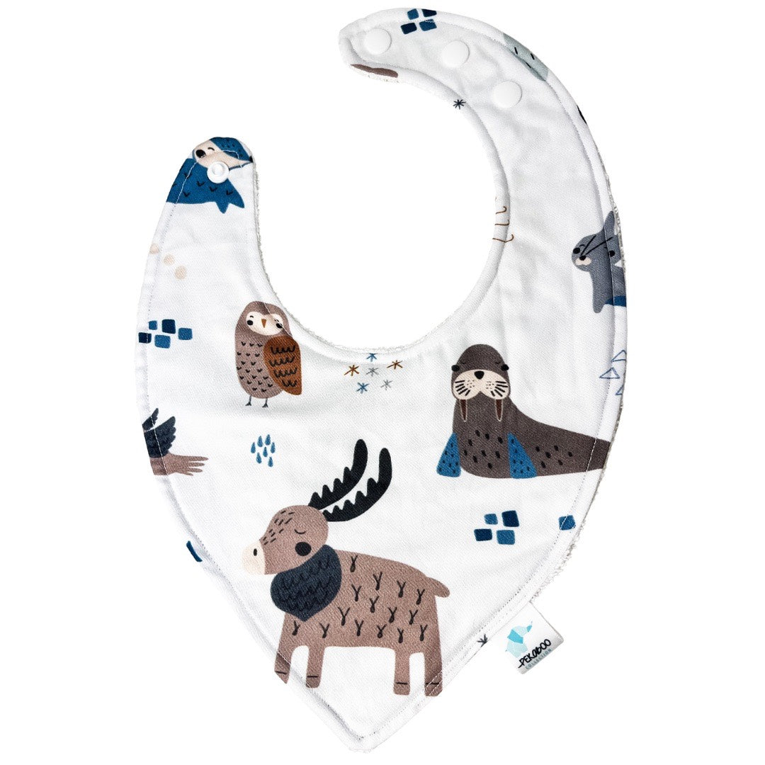 Bavoir - Animaux bleus