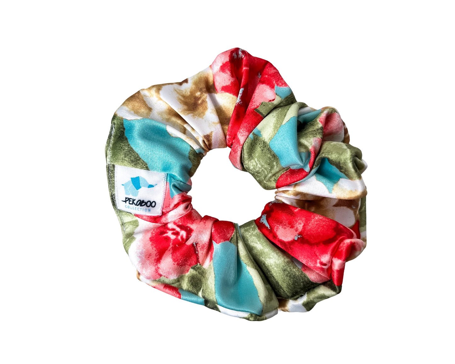 Chouchou élastique pour cheveux - Satin bord de mer