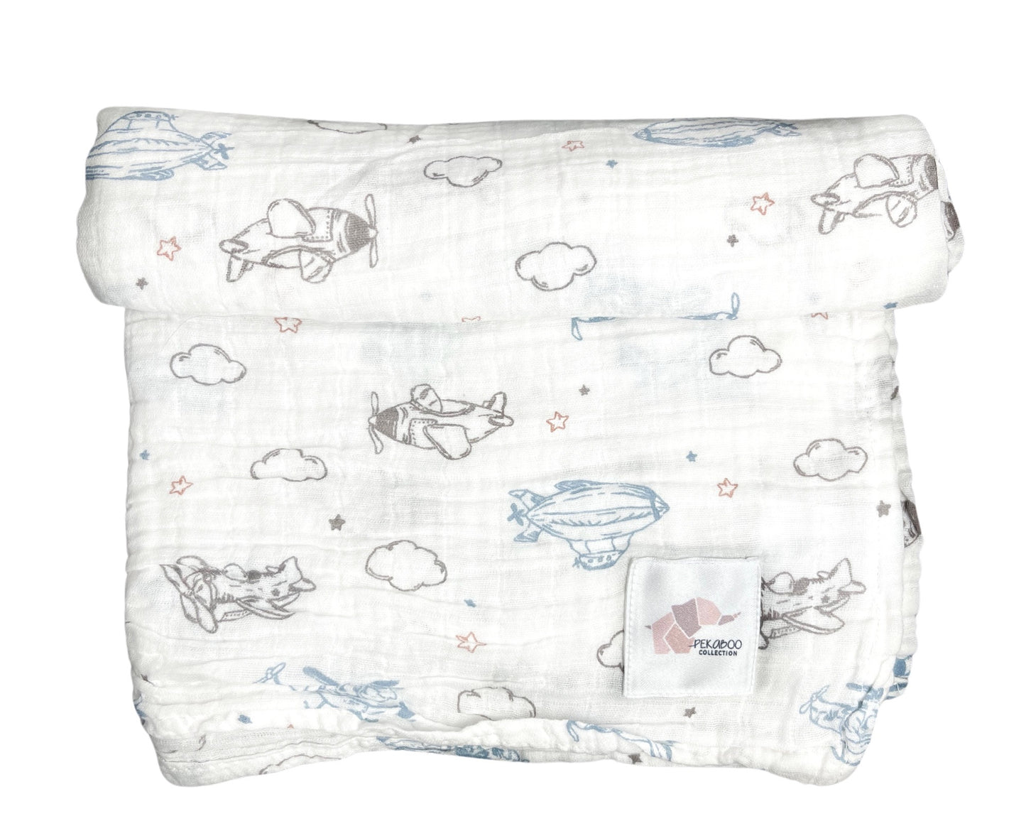 Couverture mousseline de coton - Hélicoptères