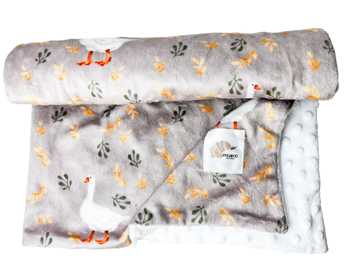 Couverture minky - Oies