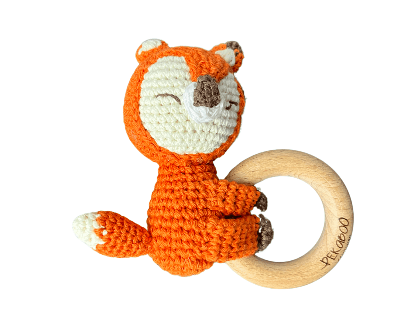 Hochet bois et crochet - Petit renard