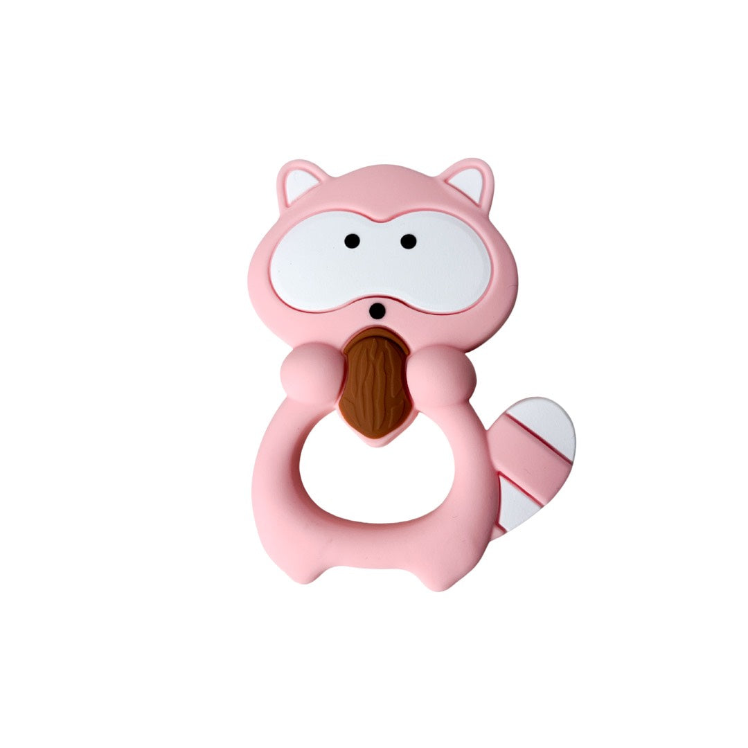 Jouet de dentition - Raton rose