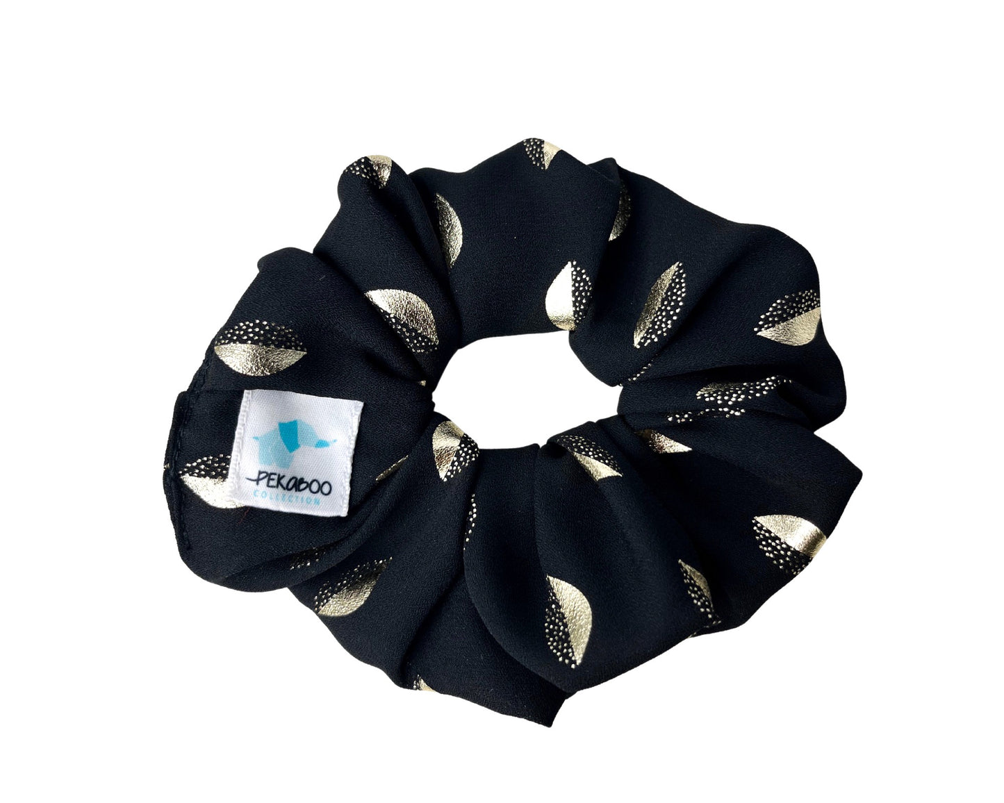 Chouchou élastique pour cheveux - Festif noir