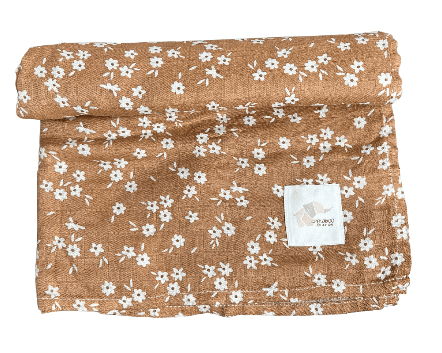 Couverture mousseline de coton - Adeline brown