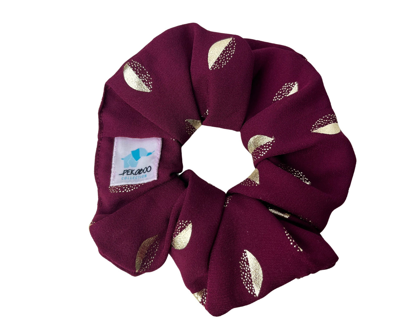 Chouchou élastique pour cheveux - Festif bourgogne