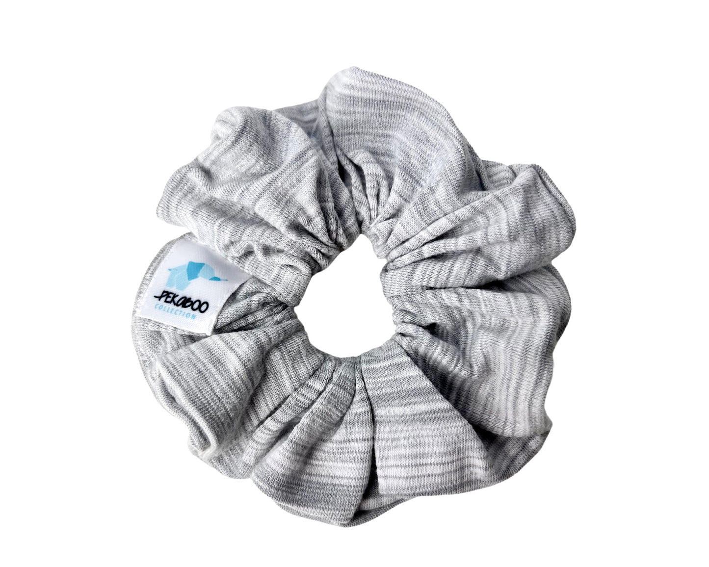 Chouchou élastique pour cheveux - Bamboo ligné gris