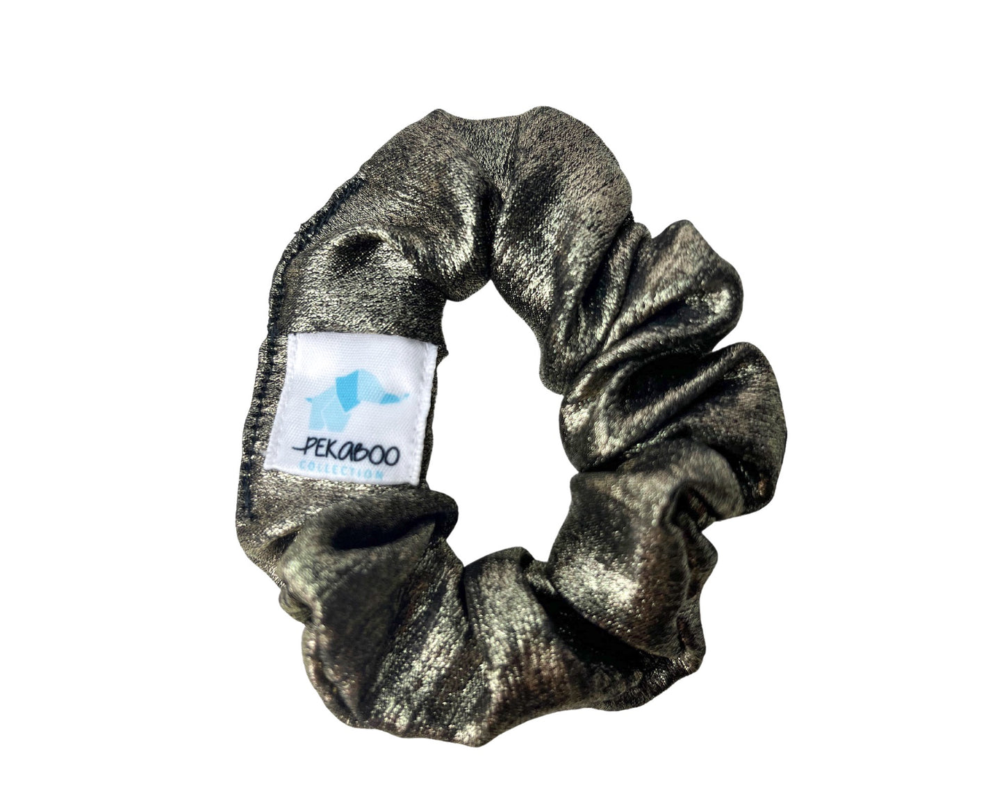 Chouchou élastique pour cheveux - Festif gold gris