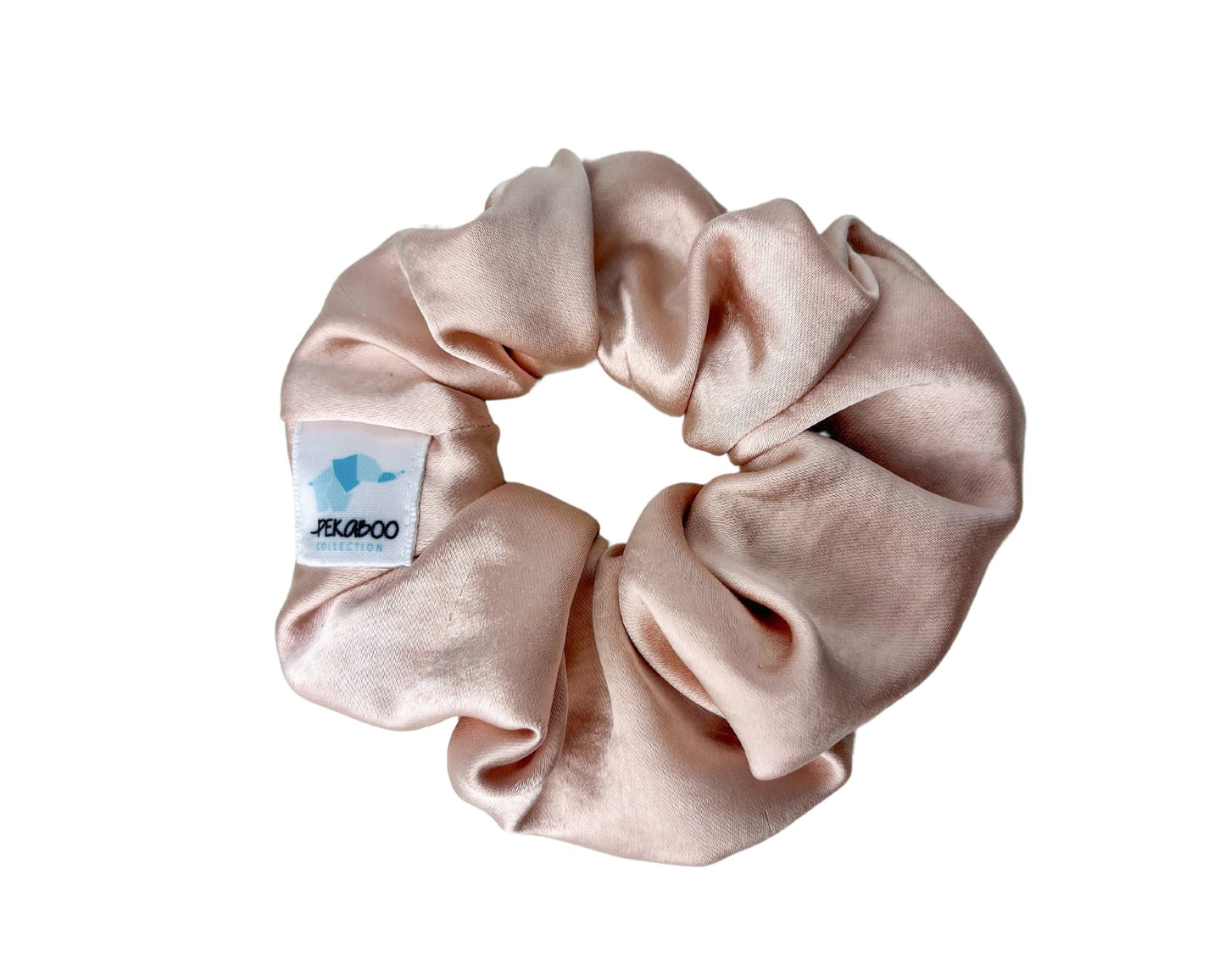 Chouchou élastique pour cheveux - Satin blush rose