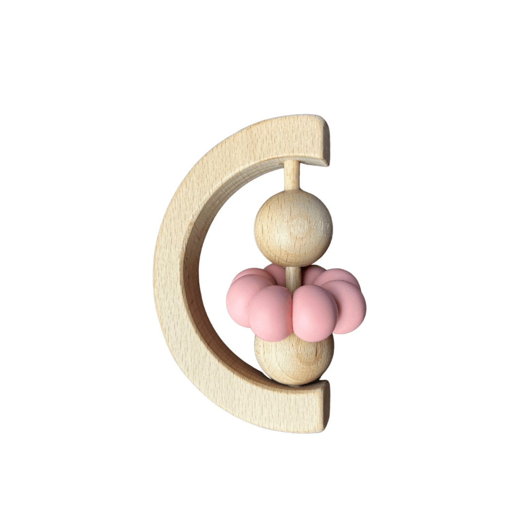 Jouet de dentition - Montessori rose