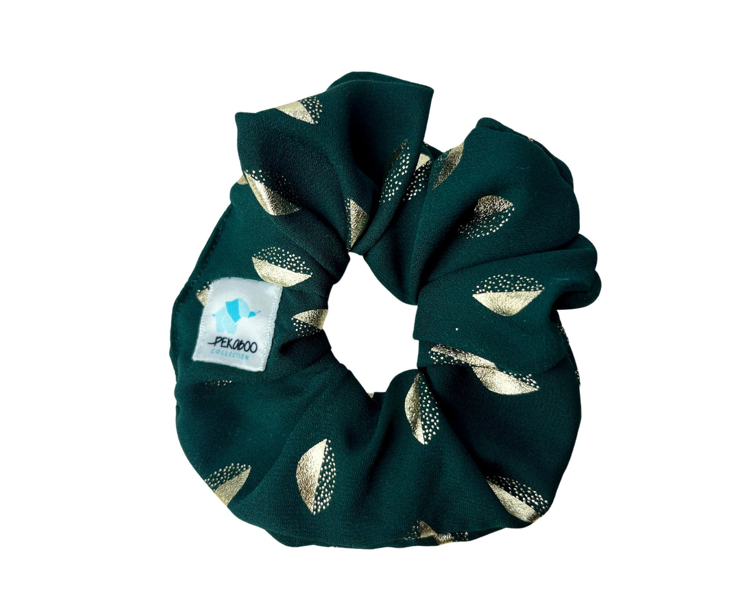 Chouchou élastique pour cheveux - Festif vert