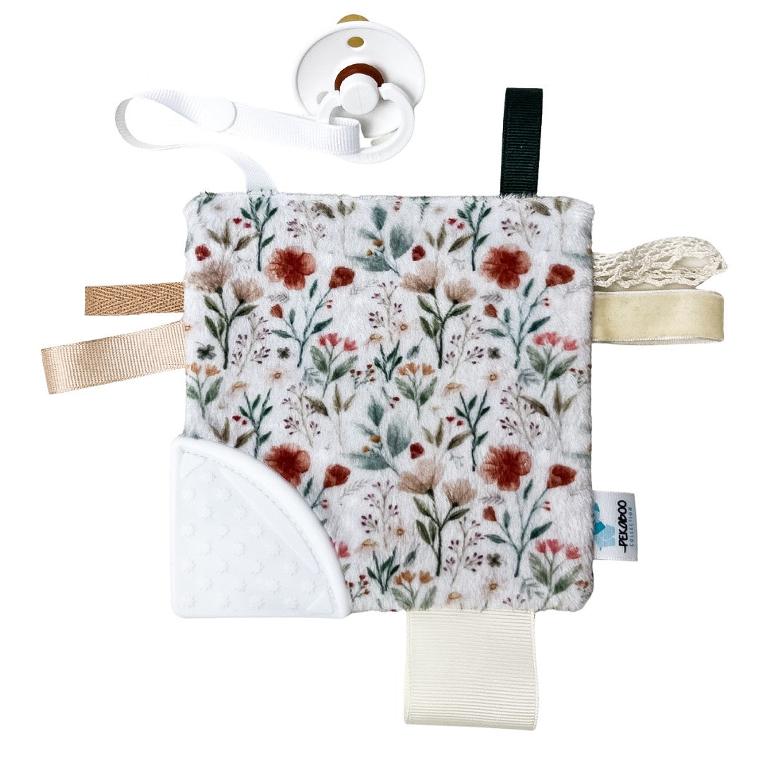 Jouet d'éveil dentition - Fleuri vintage beige