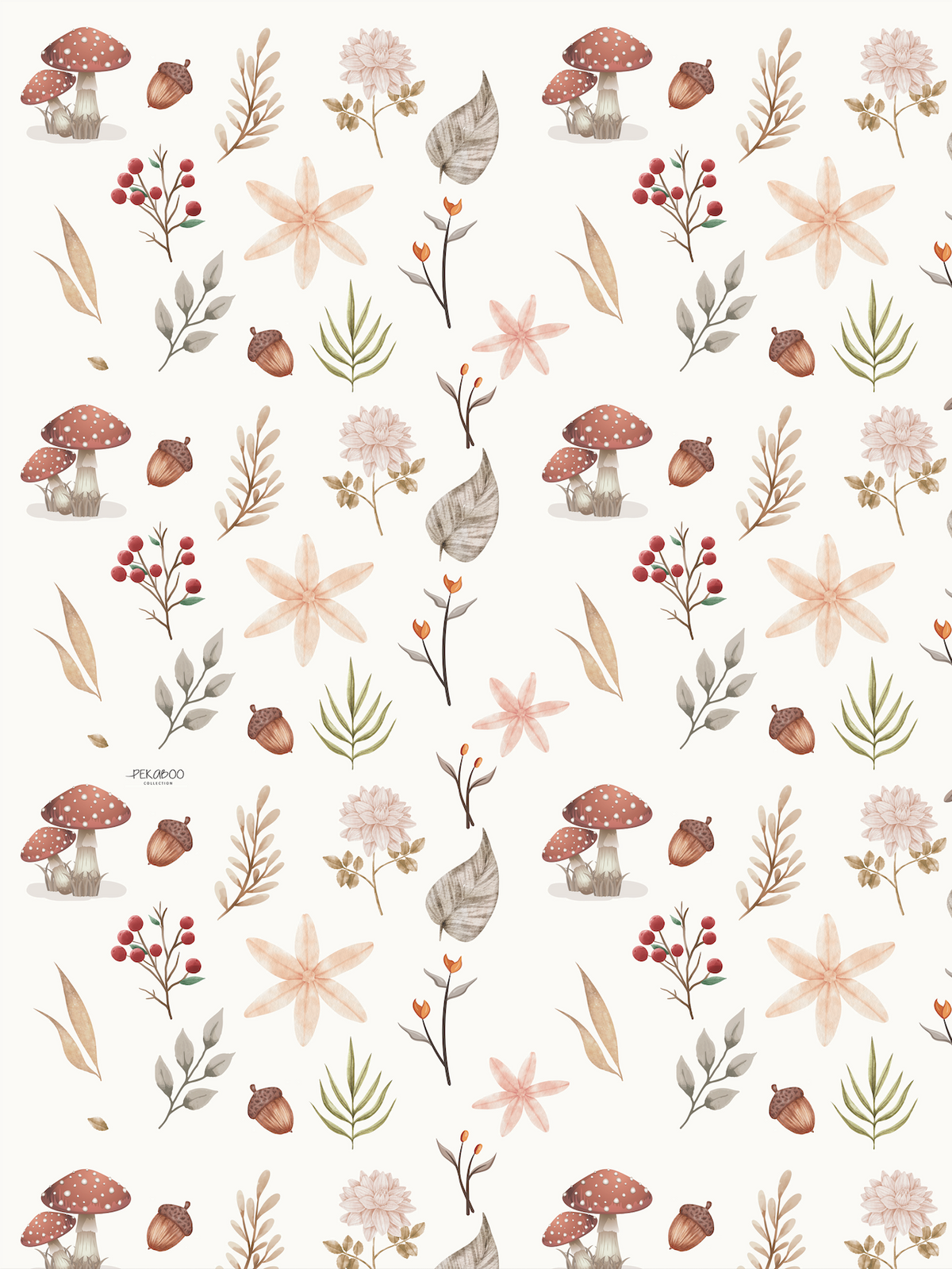 Couverture magiks - Feuillages et champignons