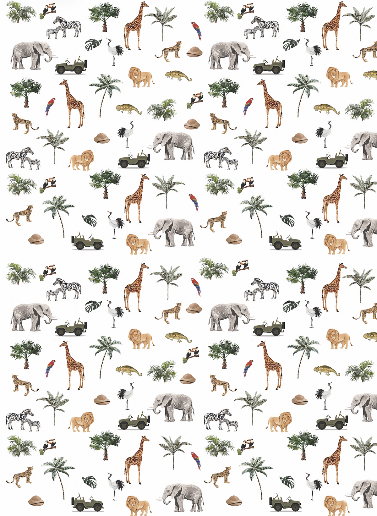 Couverture minky - Safari Jeeps