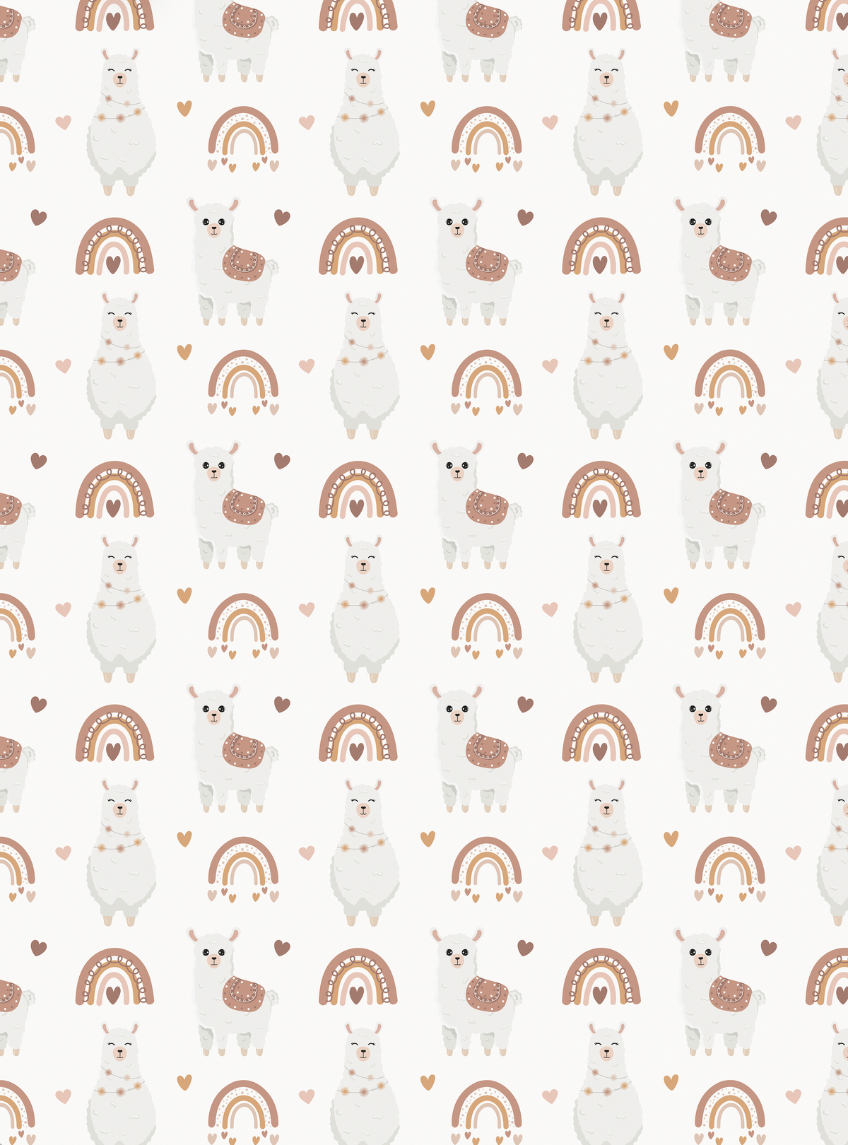 Couverture magiks - Lamas beiges