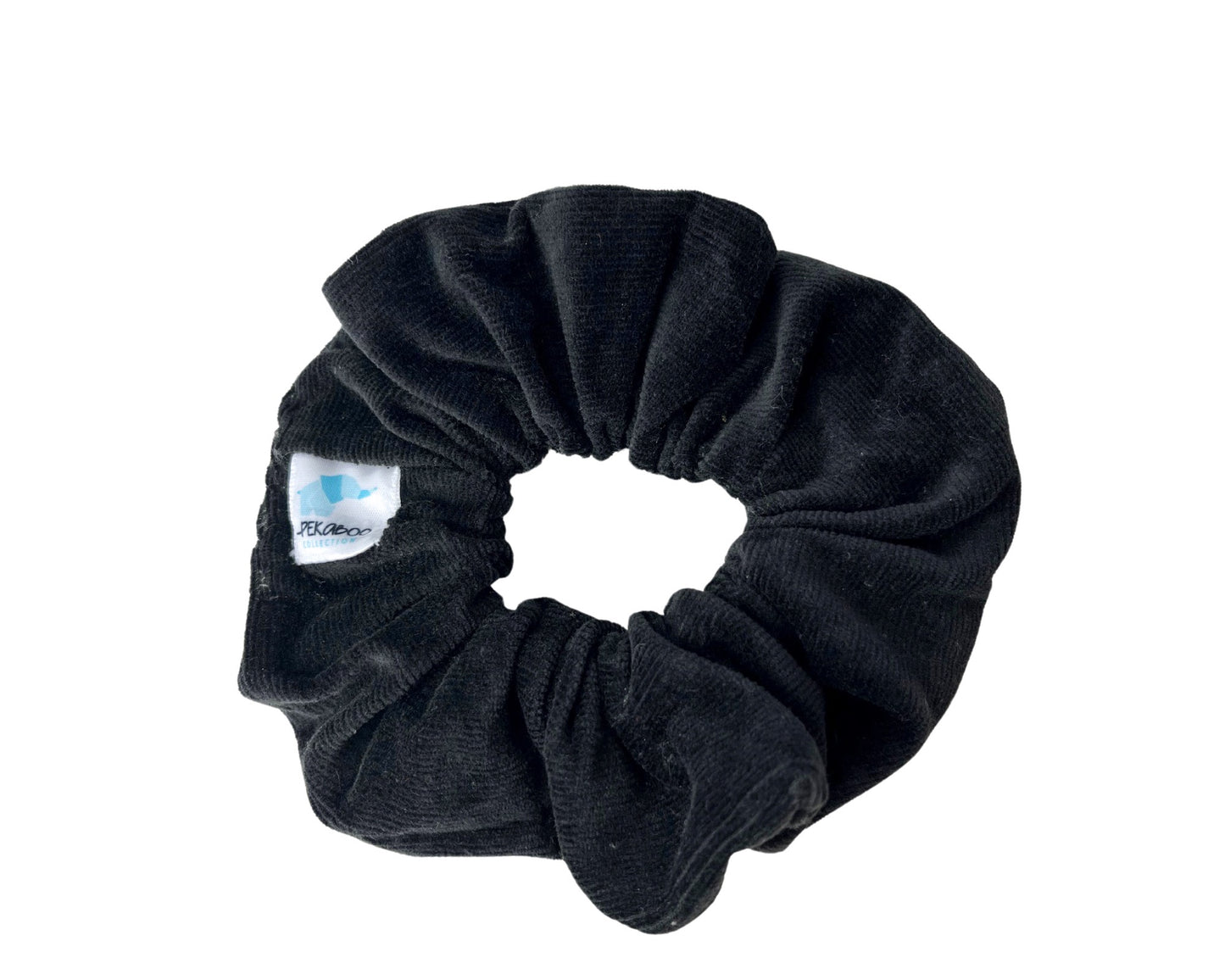 Chouchou élastique pour cheveux - Corduroy noir