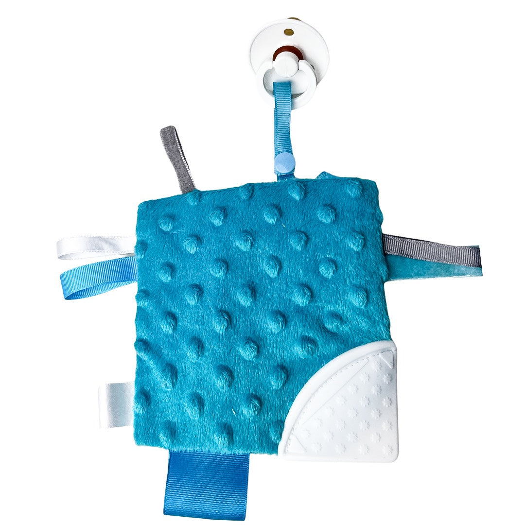 Jouet d'éveil dentition - Motoneige turquoise