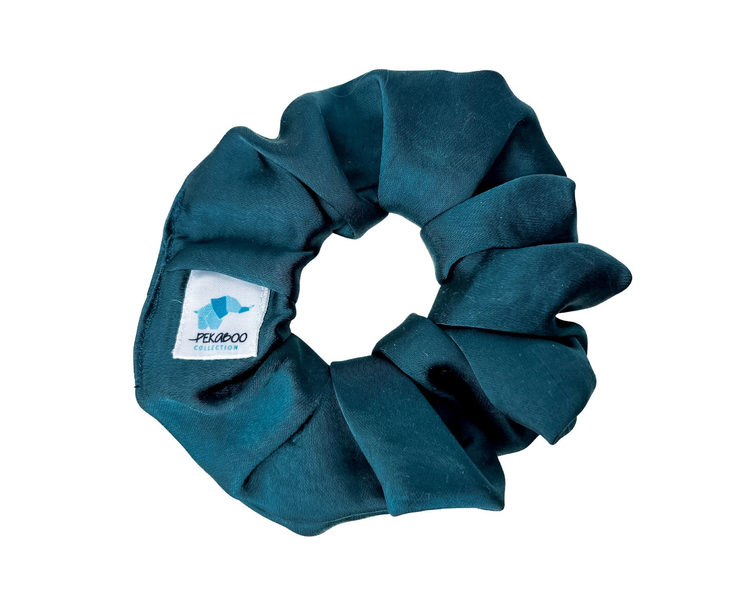 Chouchou élastique pour cheveux - Satin duck blue