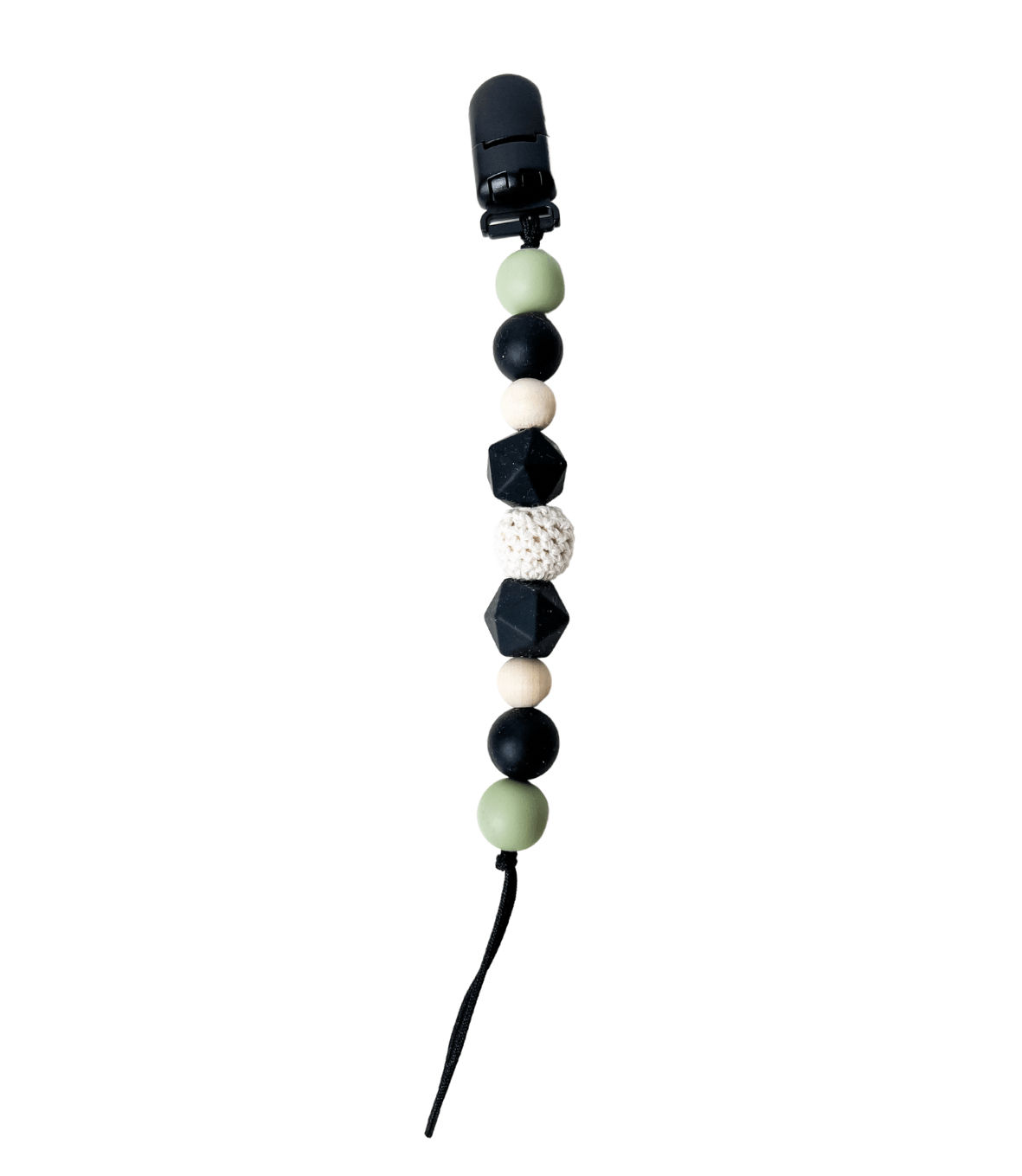 Attache-suce - Collection boho noir sauge (Noir)