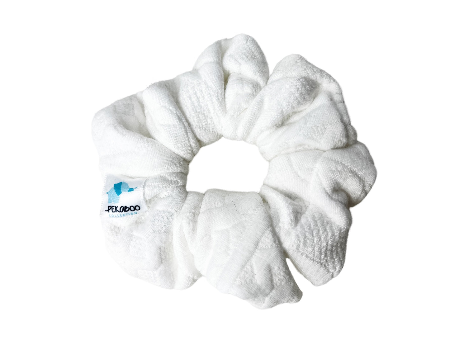 Chouchou élastique pour cheveux - Moelleux blanc