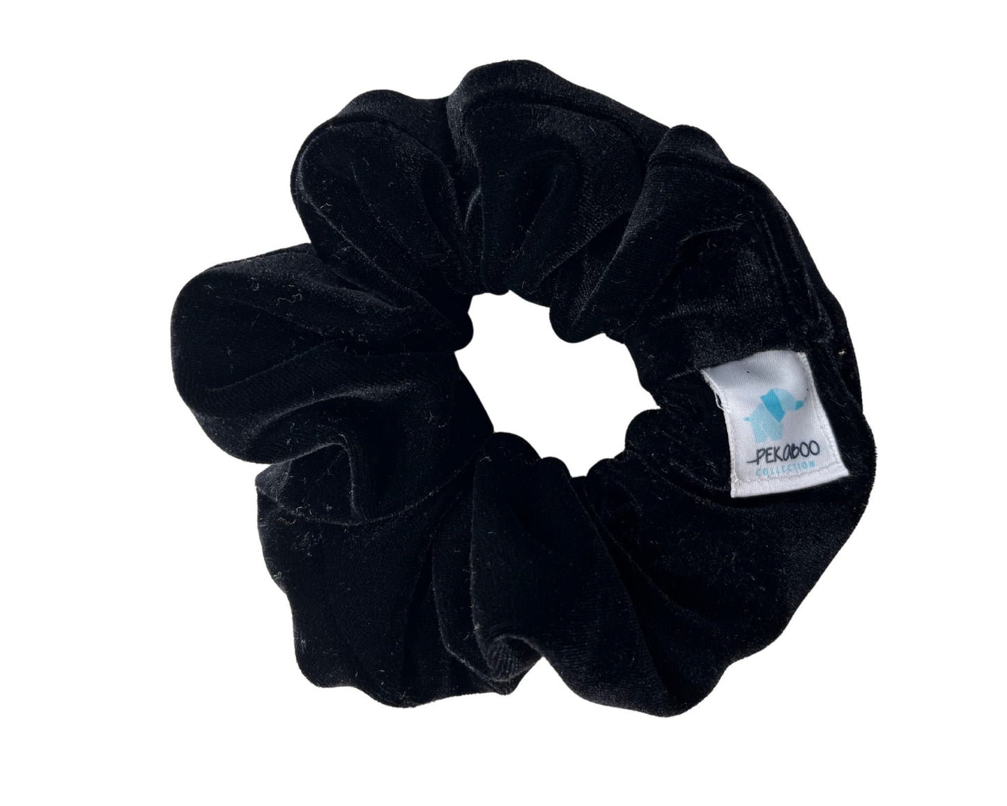 Chouchou élastique pour cheveux - Velours noir