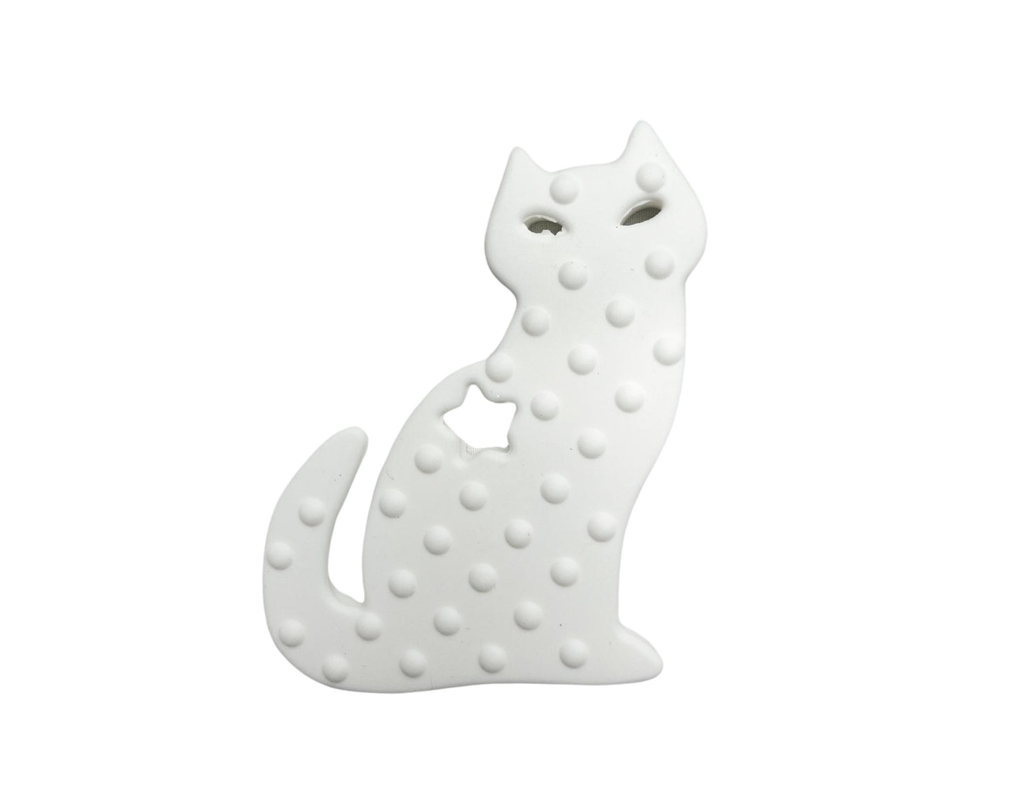 Jouet de dentition - Chat blanc