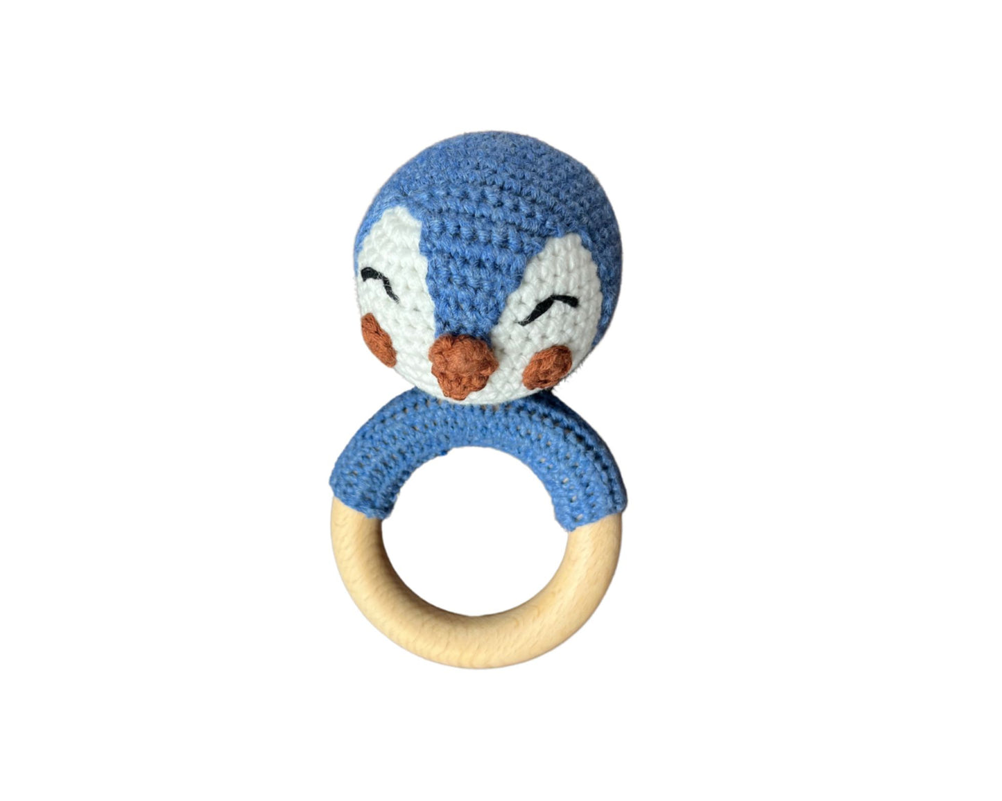 Hochet bois et crochet - Pingouin