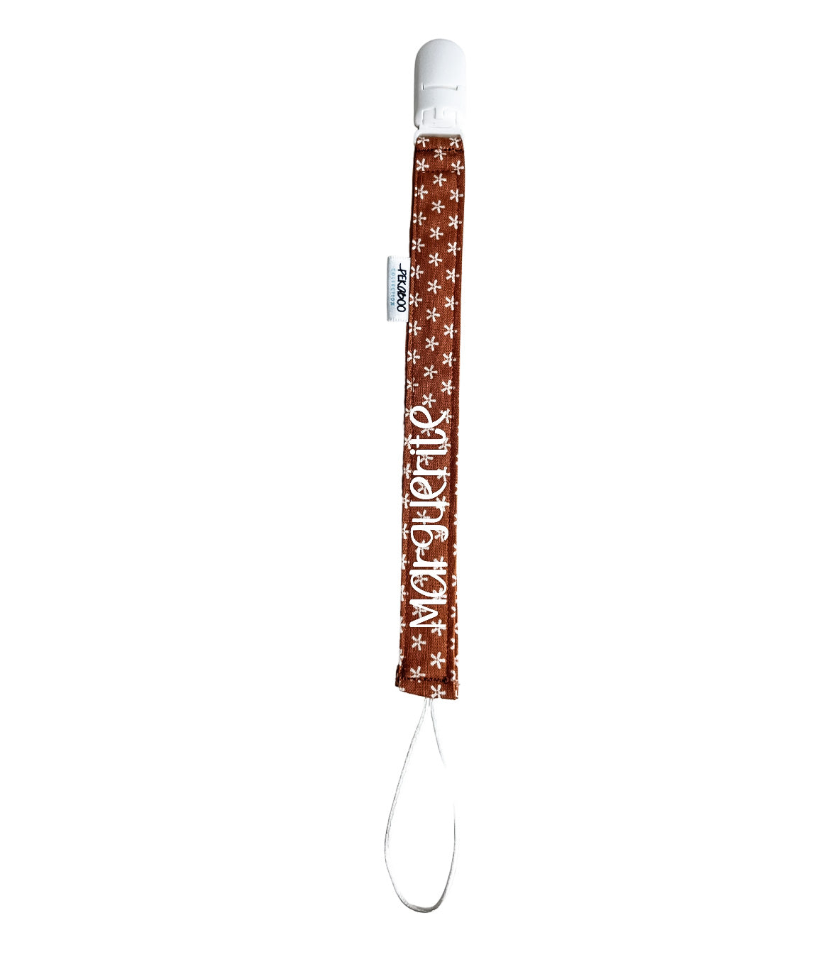 Attache-suce personnalisé - Caramel (Blanc)