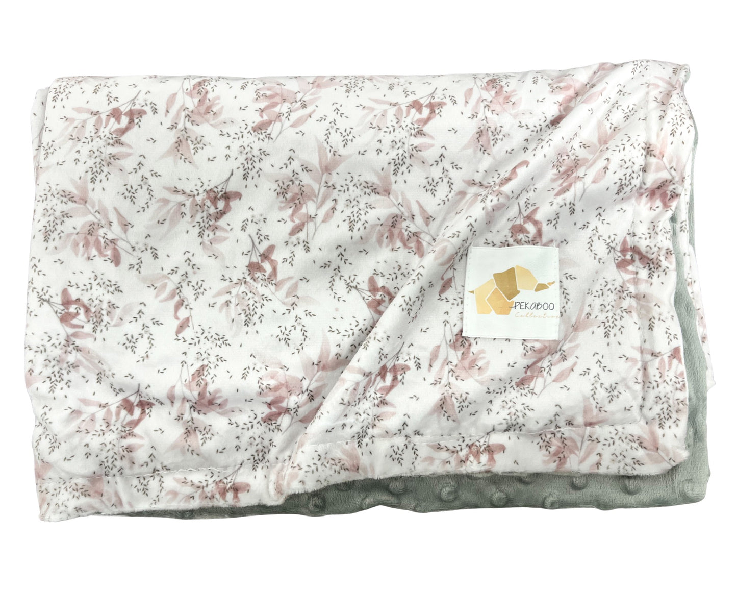 Couverture minky - Floraldine