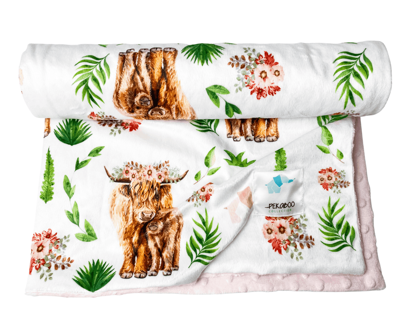 Couverture minky - Highland cow