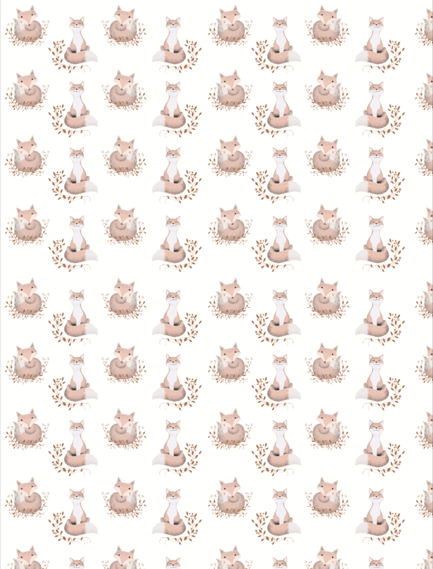 Couverture minky - Doux renards