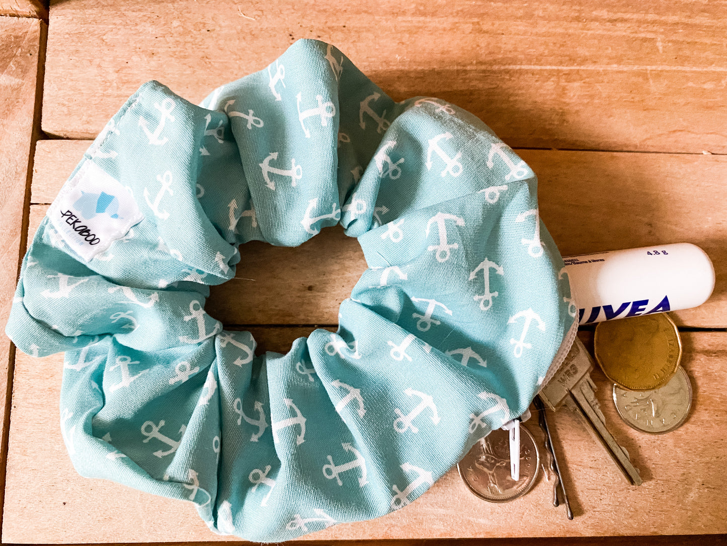 Chouchous à zip pochette -Ancre