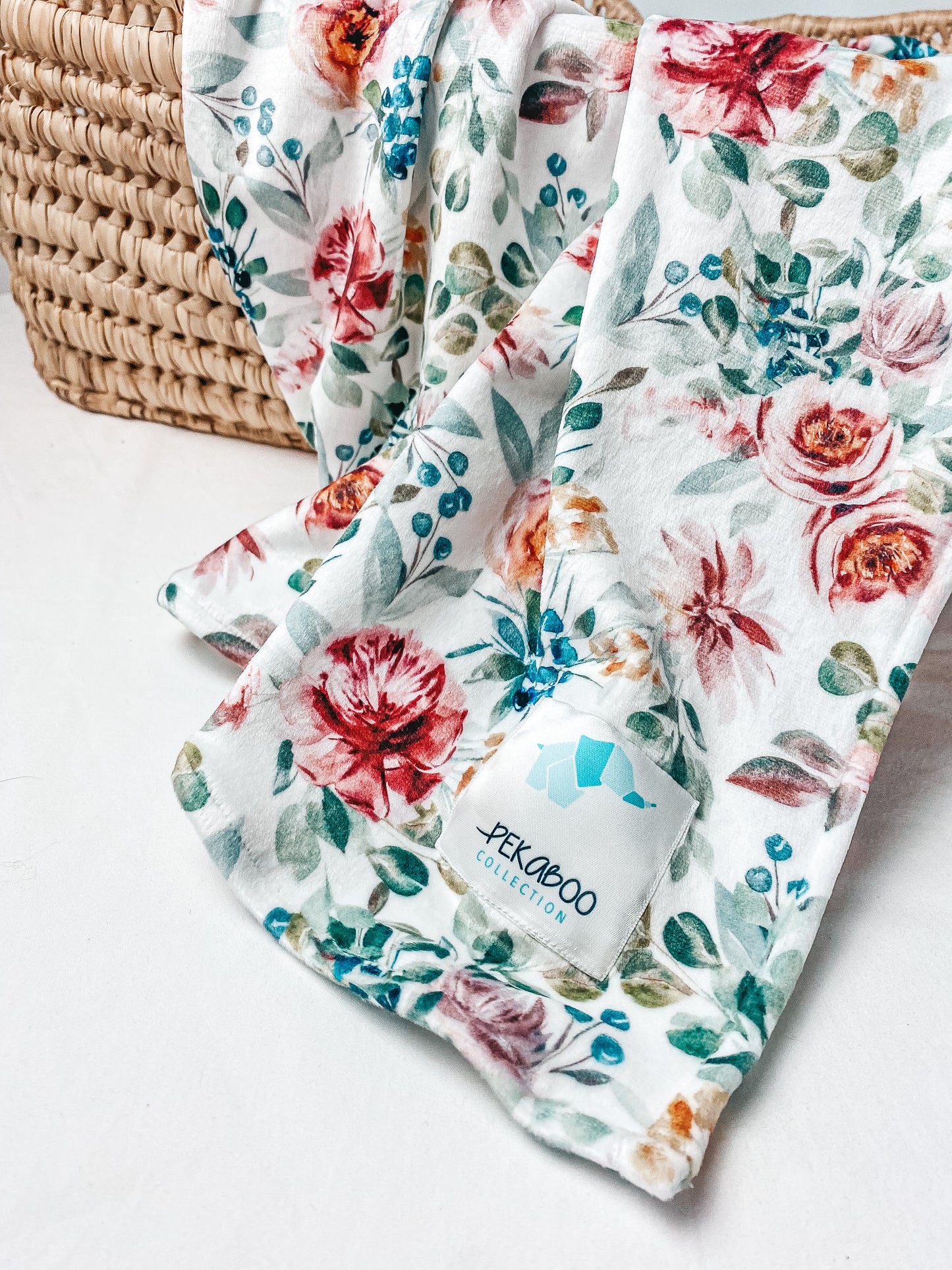 Couverture magiks - Fleuri bourgogne
