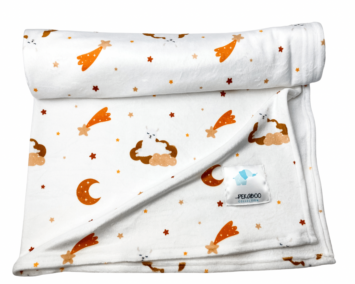 Couverture magiks - Lamas nuage rouille