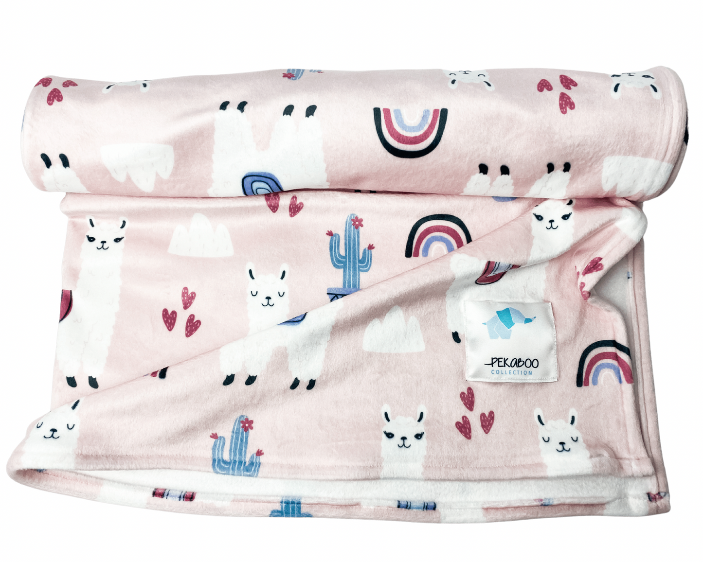 Couverture magiks - Lamas rose