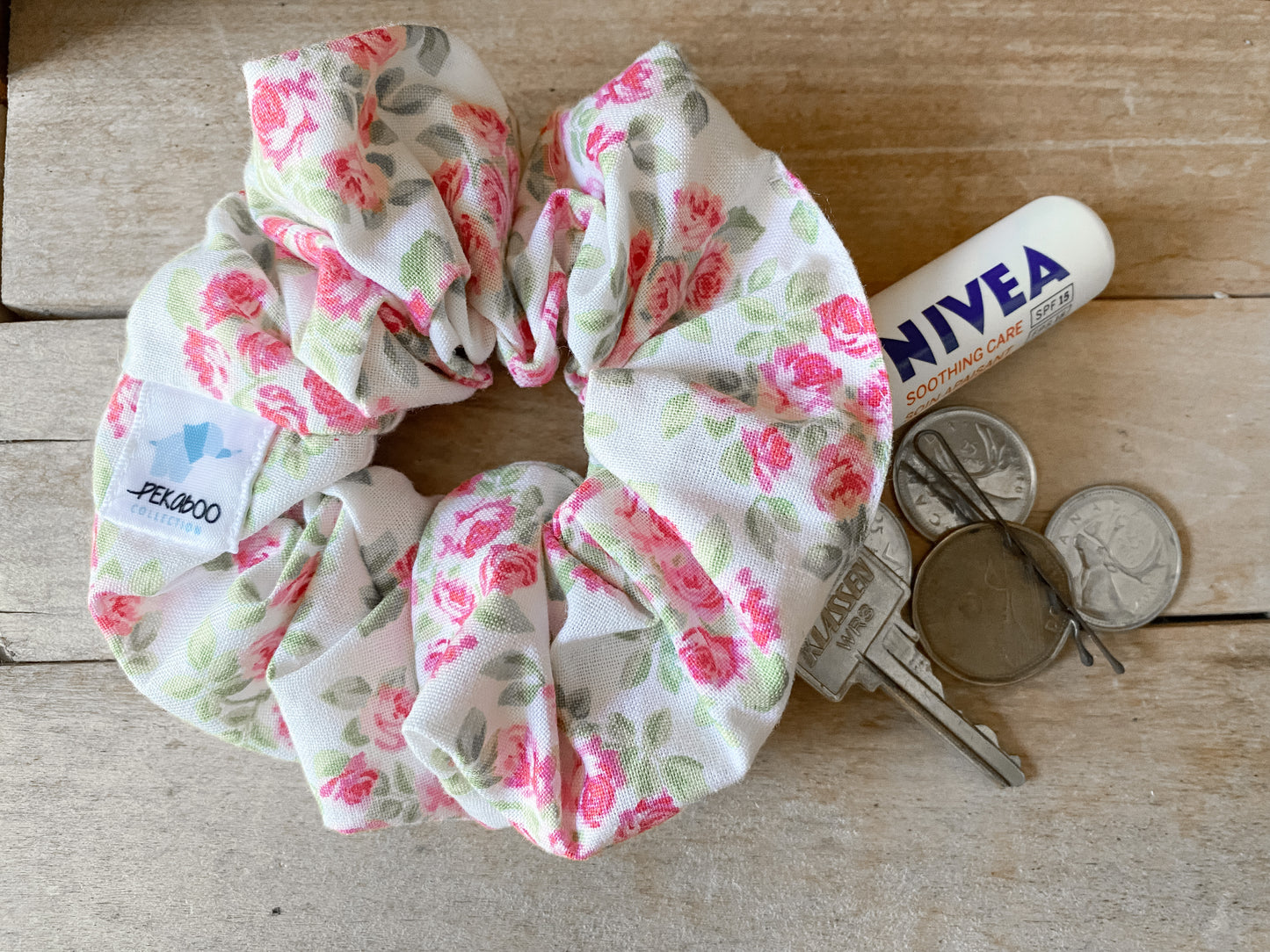 Chouchous à zip pochette - Roses