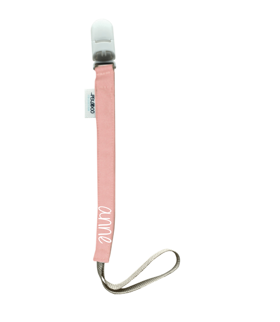 Attache-suce personnalisé - Rose blush (Blanc)