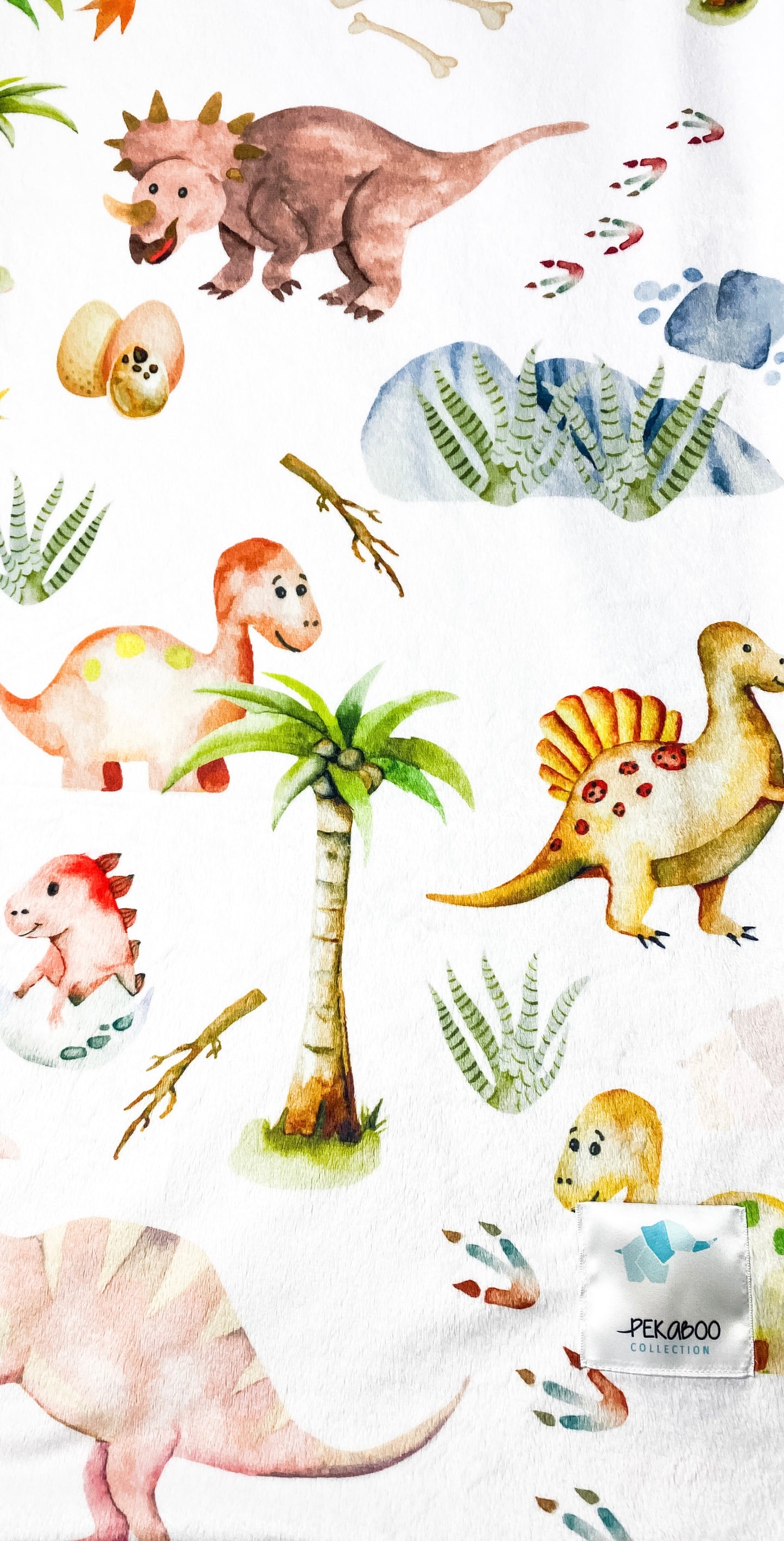 Couverture magiks - Dinos et oeufs rose