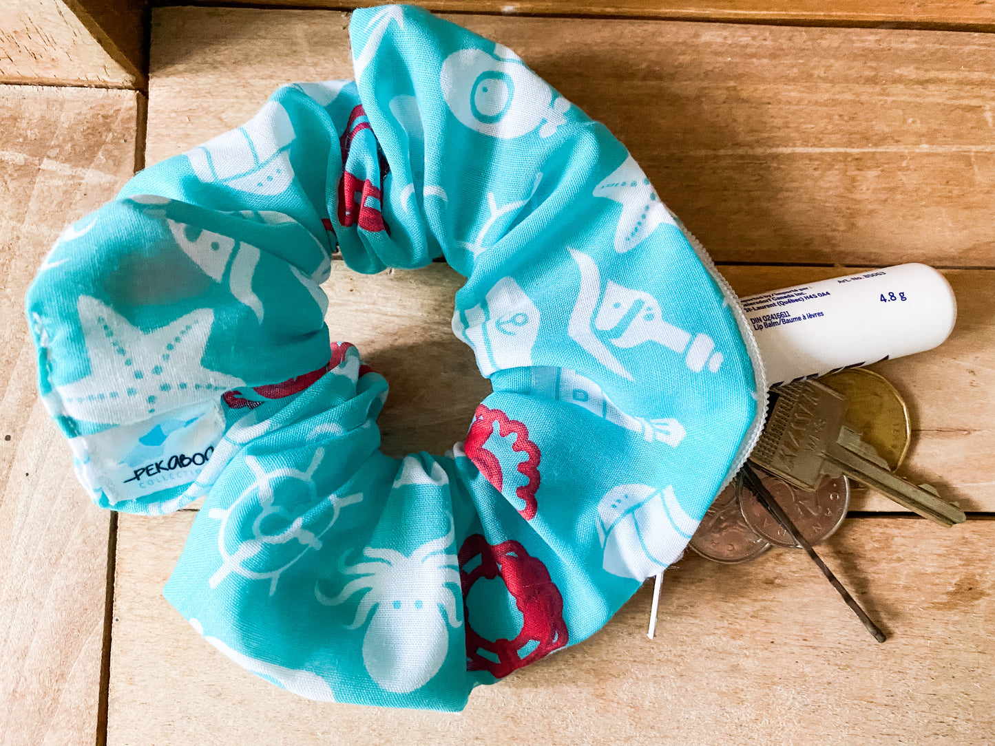 Chouchous à zip pochette - Motifs marin