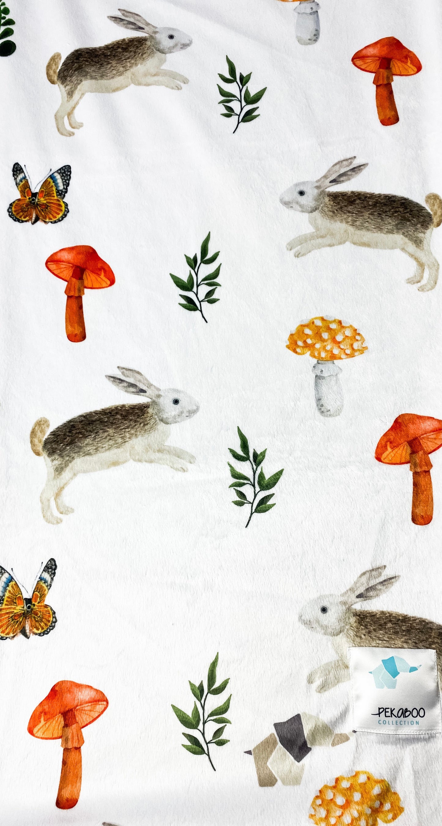 Couverture minky - Lièvres