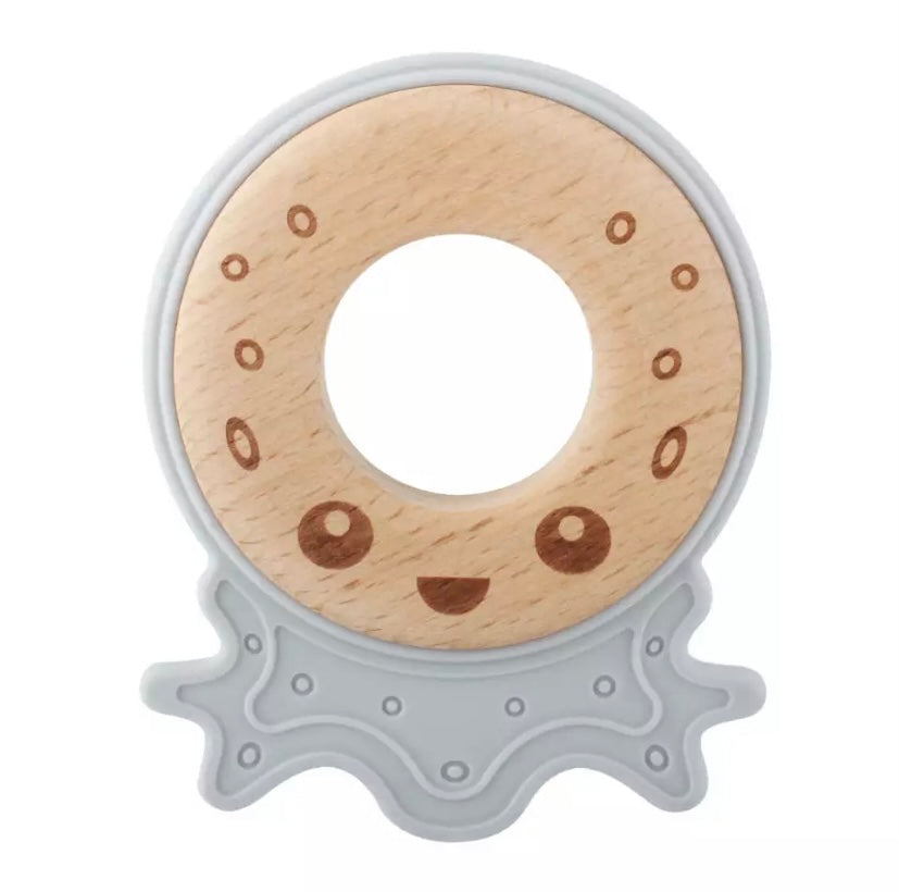 Jouet de dentition - Pieuvre grise