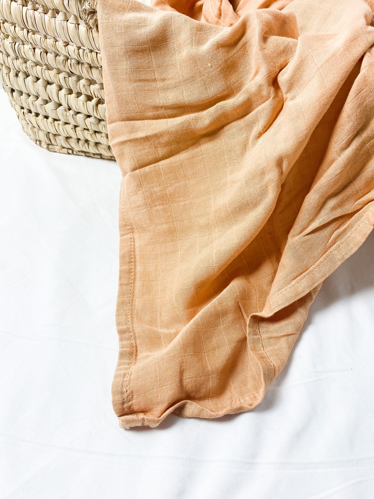 Couverture mousseline de bambou - Beige foncé