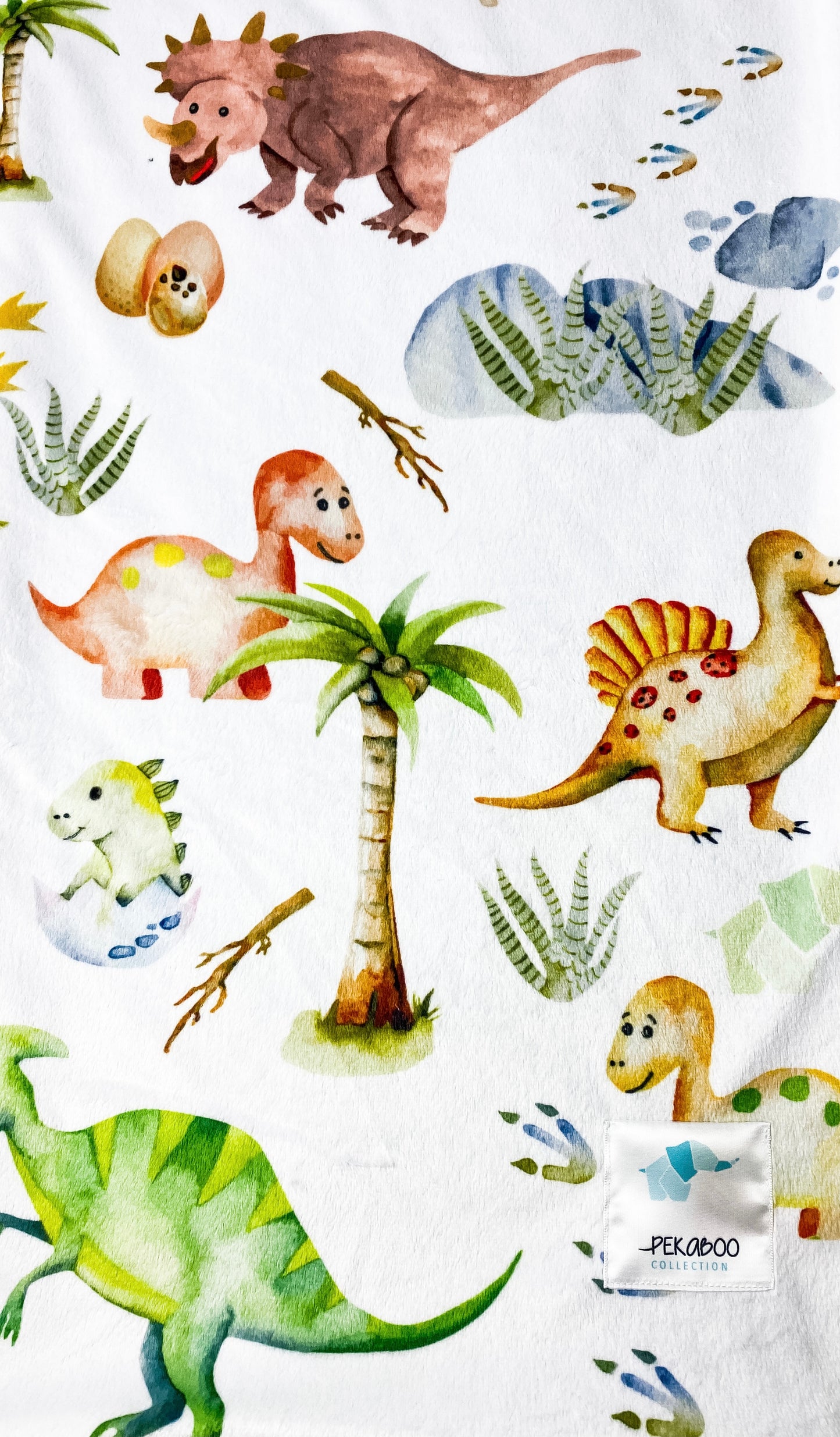 Couverture magiks - Dinos et oeufs vert