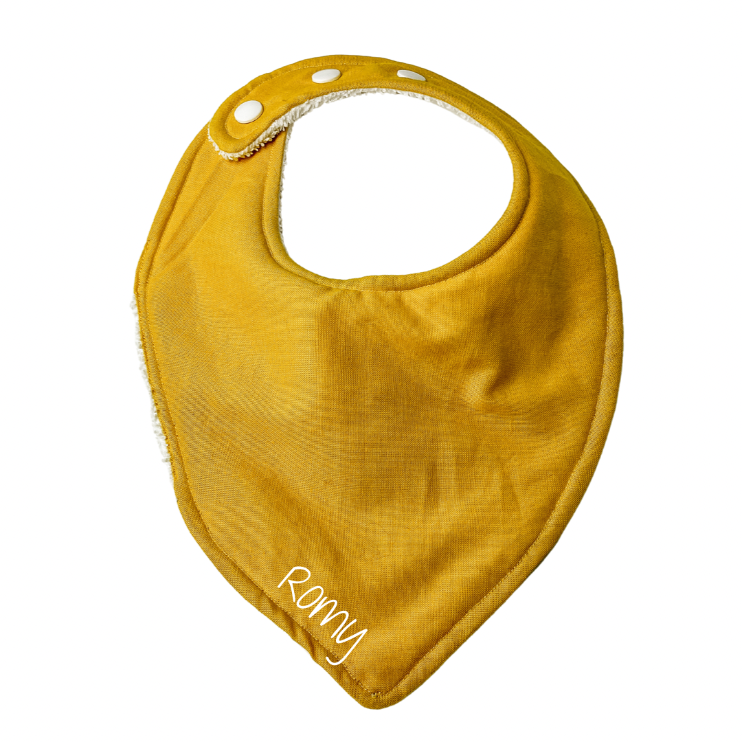 Bavoir - Jaune moutarde pâle