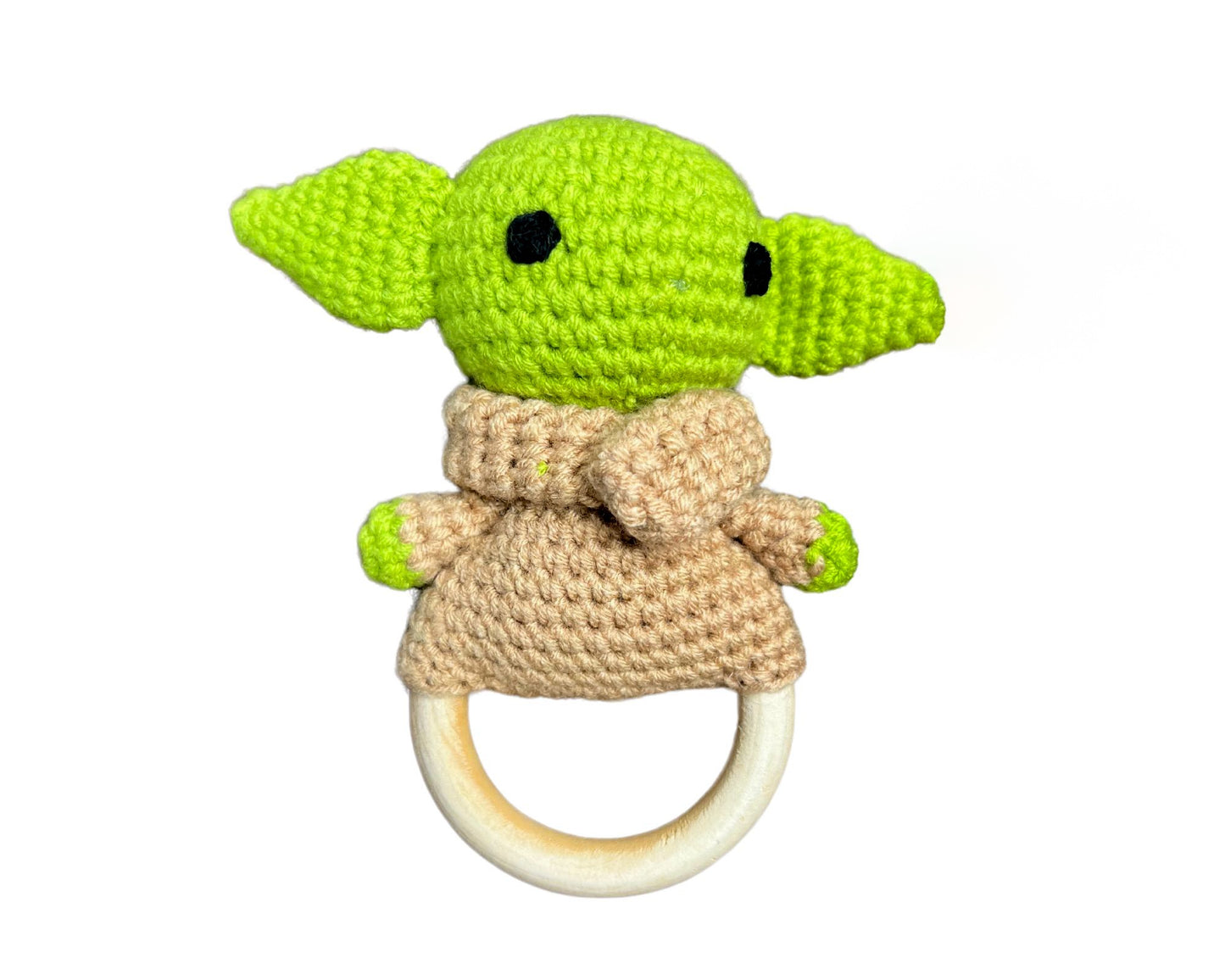 Hochet bois et crochet - Yoda