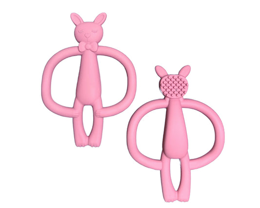 Jouet de dentition - Lapin rose foncé